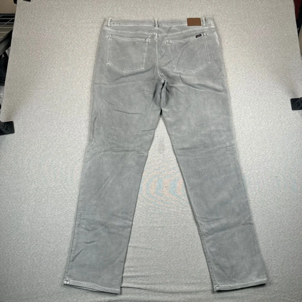 Faherty Brand Movement 5-Pocket Pants Mens 38x32 Grey Stretch Straight Preppy